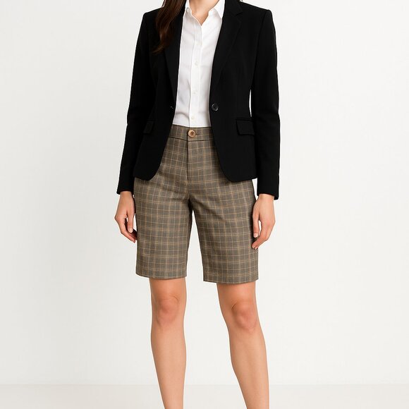 Element Women’s Plaid Walking Shorts – Brown & Tan – Size 5 - Picture 11 of 11